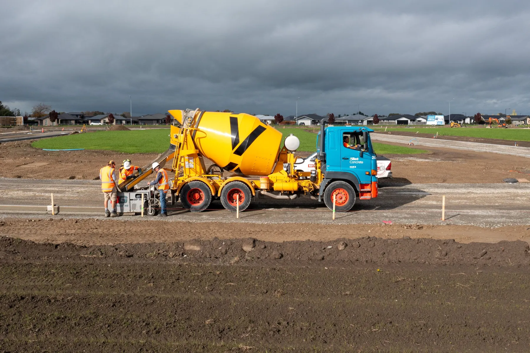 BG Construction Upsite Photographer Rangiora Christchurch Bellgrove Concrete Truck