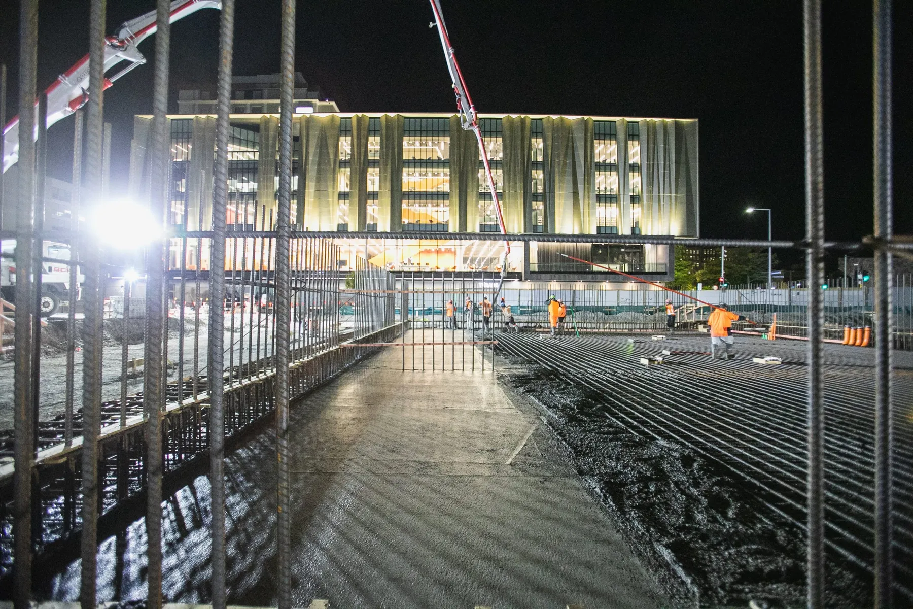 Court Theatre Construction concrete Upsite